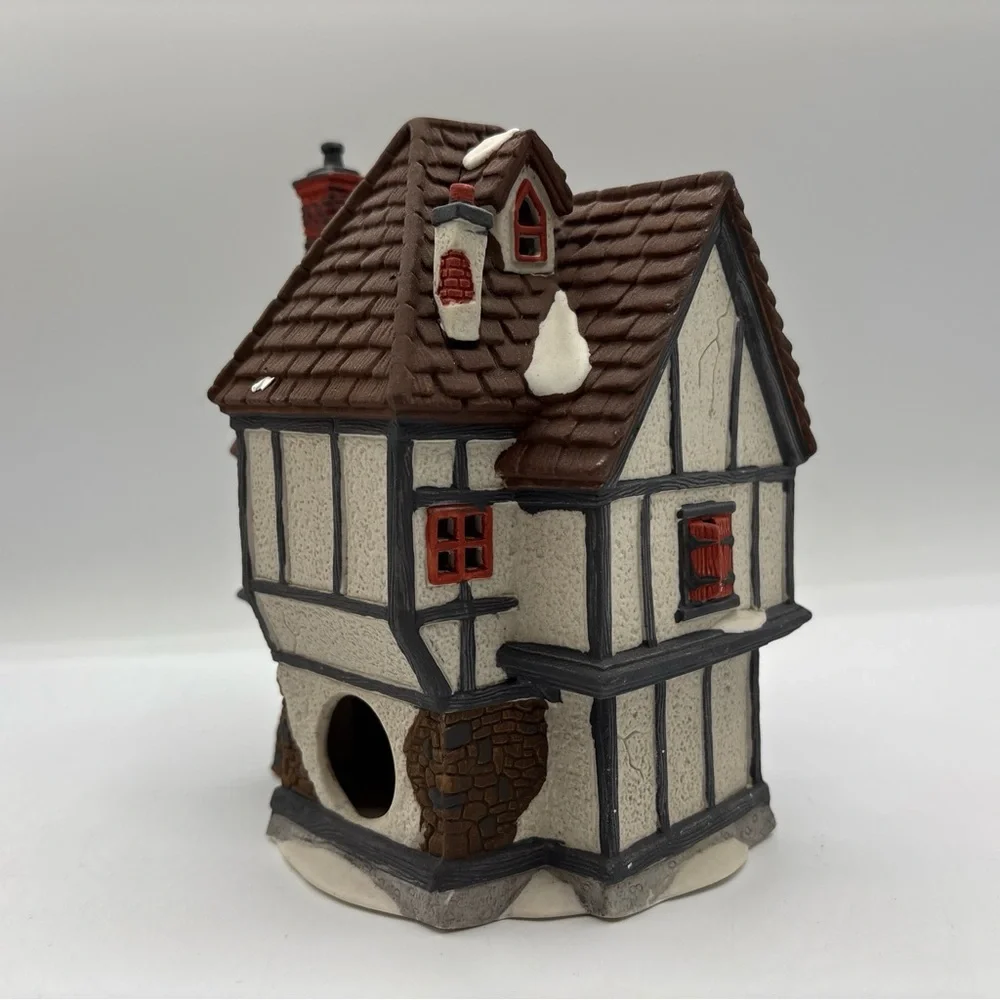 Department 56 1990 HVC Dickens‎ Village Series Tutbury Printer 5568-9 Vintage